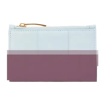 Bottega Veneta Calfskin Card Holder Women's Light Blue