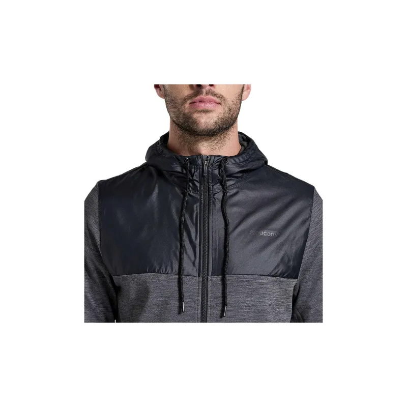 Saucony Solstice Zip Hoody Sweatshirts Men Gray-3