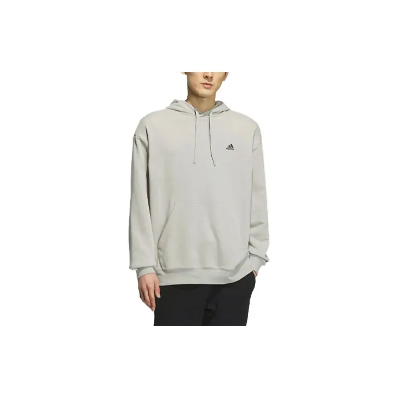 Adidas Logo Sweat Hoodie Sweatshirt Unisex Metal Gray-2