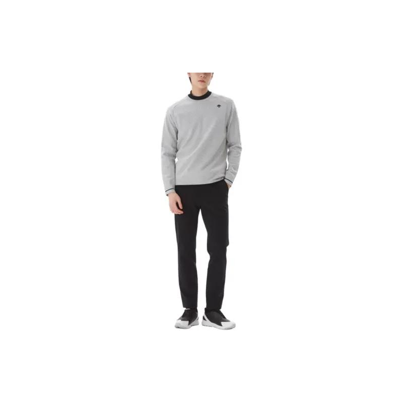 DESCENTE Golf Sweaters Men Gray-4