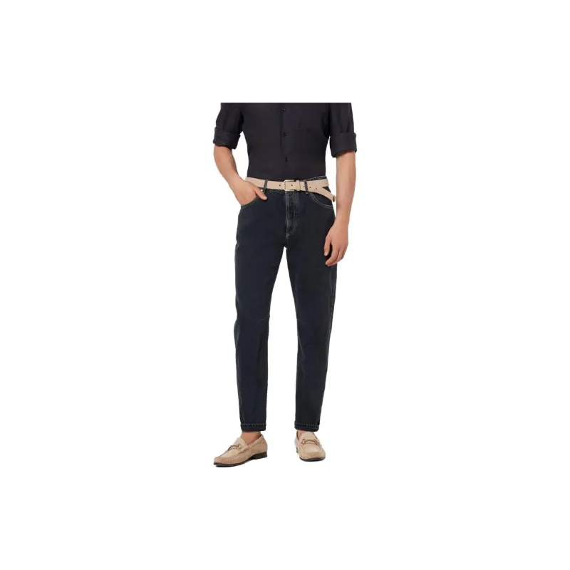 Brunello Cucinelli Logo Detailed Slim Jeans-1