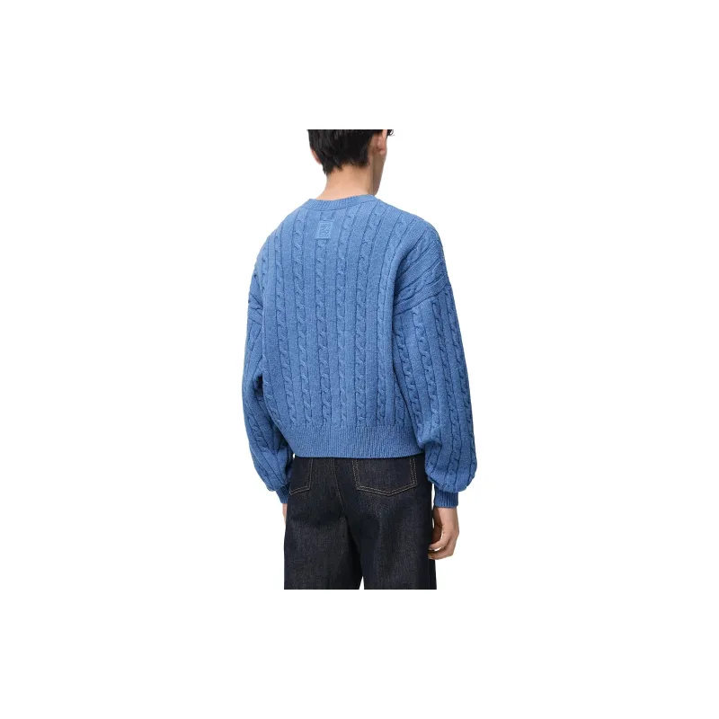 LOEWE FW24 Sweater Men Multicolor Blue-2