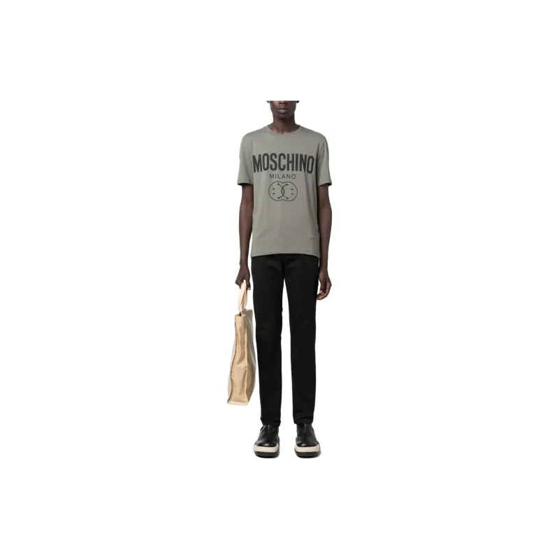 MOSCHINO T-Shirts Men Gray-1