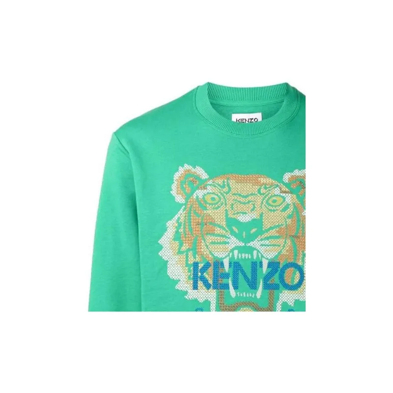 KENZO Sweatshirts Men Green-4
