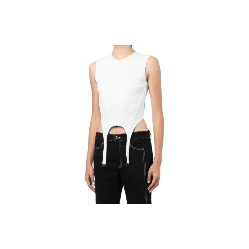 DION LEE Garter Corset Tank Top-3