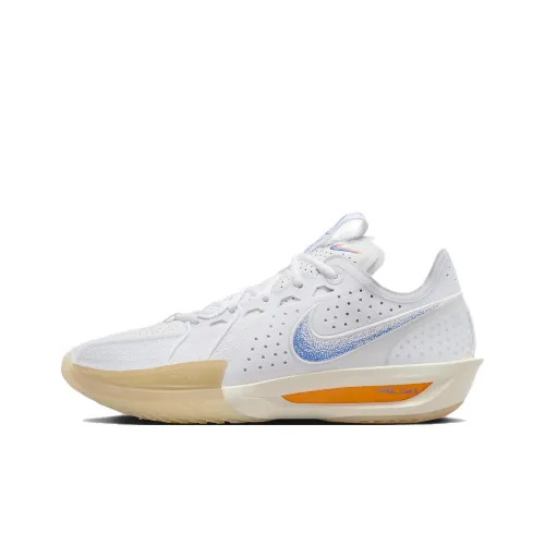 Nike Air Zoom G.T. Cut 3 Basketball Shoes Unisex Low-Top White/Blue/Orange