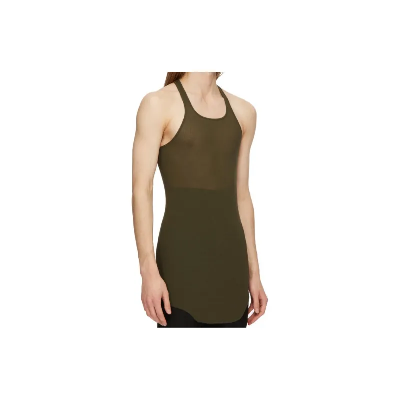 RICK OWENS/RO FW24 Tank Tops Men's Forest Color-3