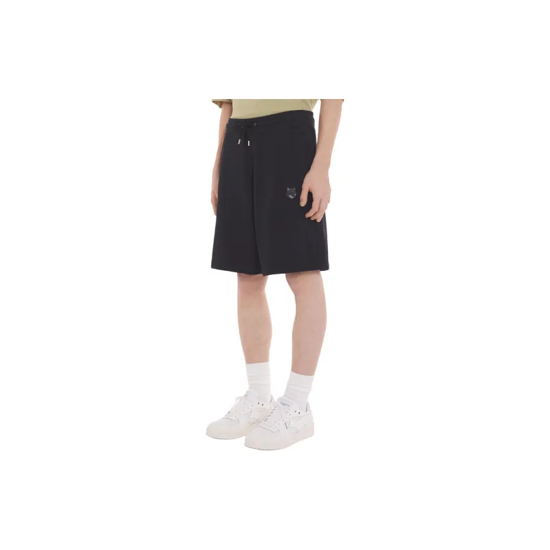Maison Kitsuné Bold Fox Head Patch Oversize Jog Shorts-4