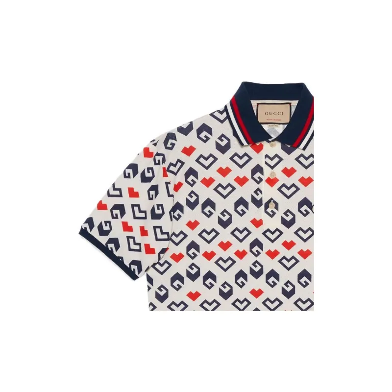 GUCCI FW23 Polo Shirt Men's Multicolor-4