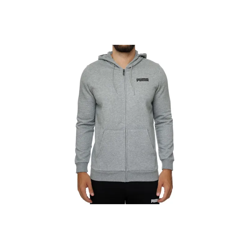 PUMA Sweat À Capuche Entièrement Zippé Essentials Homme Sweatshirt Men's Gray-2