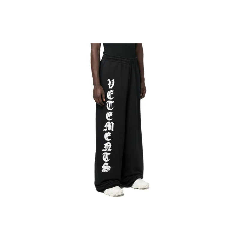 Vetements Logo-print Wide-leg Track Pants-3