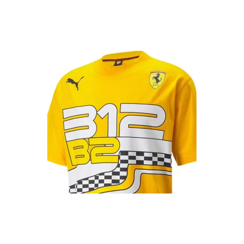 PUMA T Shirts Men Yellow-6