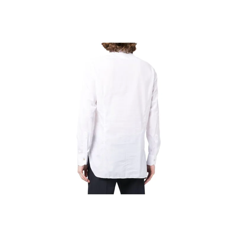 KITON Mother-of-pearl Button Cotton Shirt-1