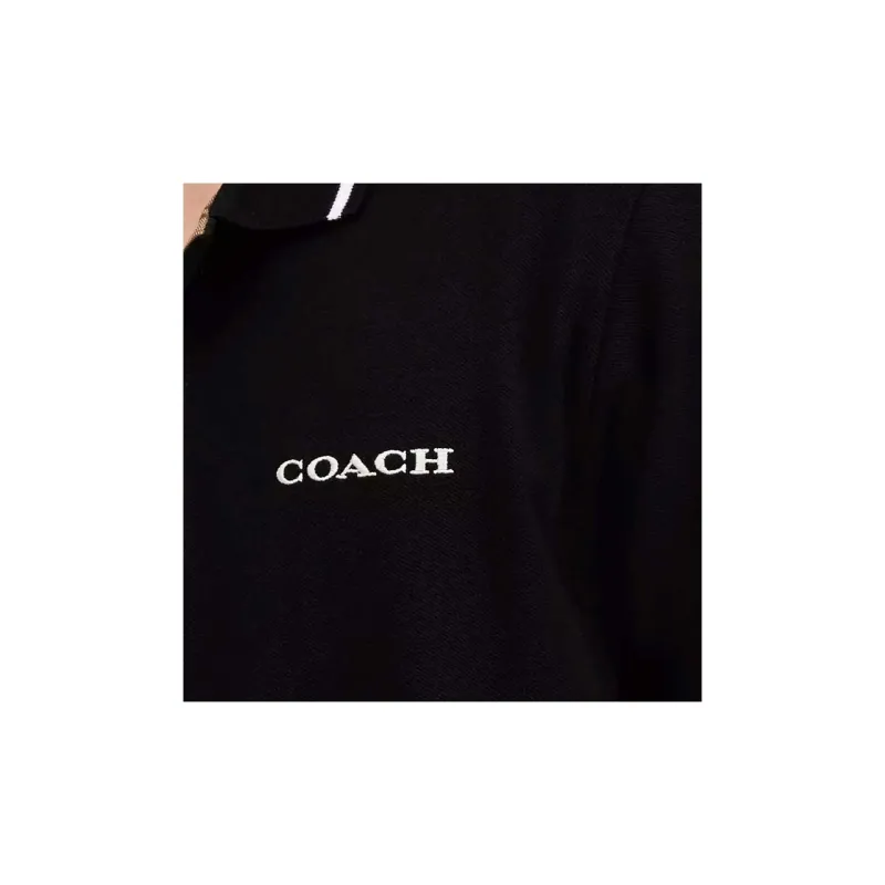 COACH Polo Shirts Men Black-4