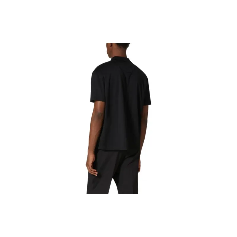 Valentino Button Detailed Straight Hem Polo Shirt-3