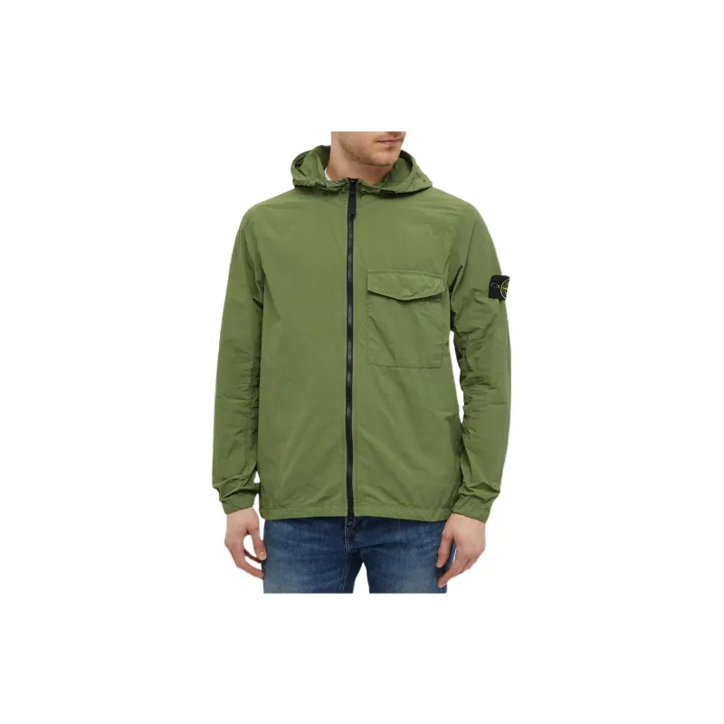 STONE ISLAND Jackets Men Olive Green-2