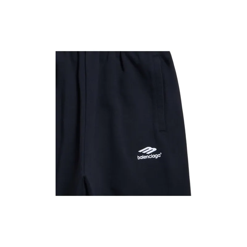 Balenciaga Knitted Sweatpants Loose Fit Unisex Black-7