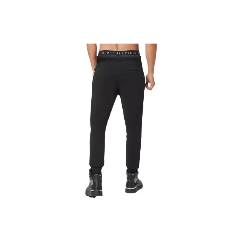 PHILIPP PLEIN Logo patch Track Pants-2