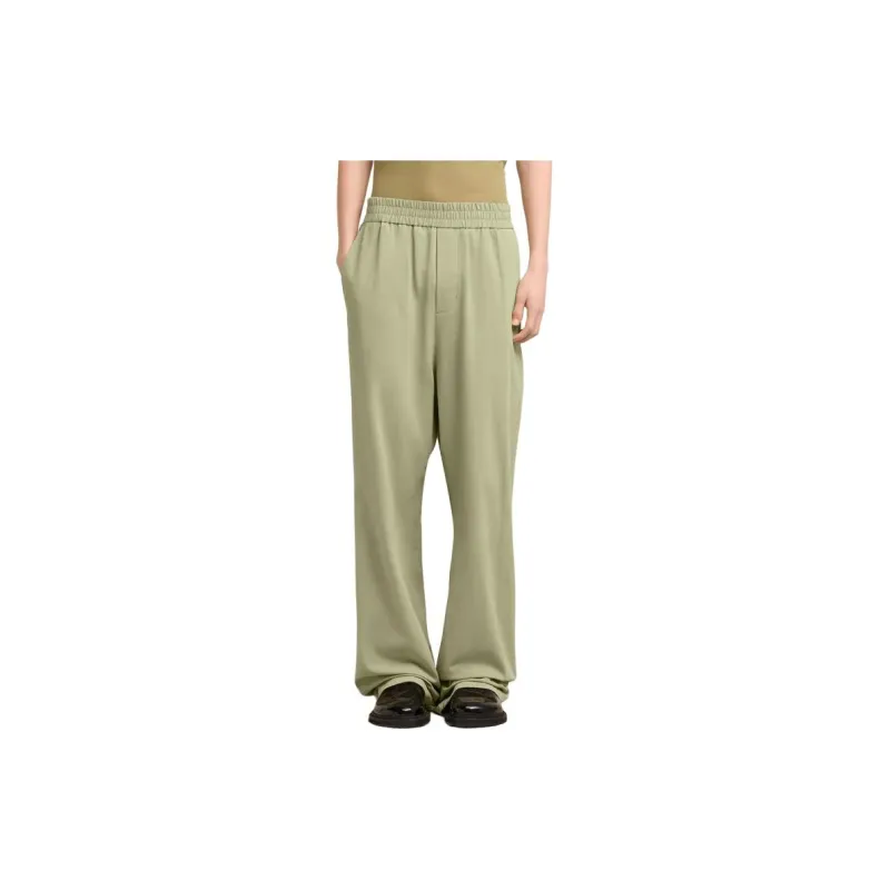 AMIPARIS Ami De Coeur plaque Cotton Trousers-3