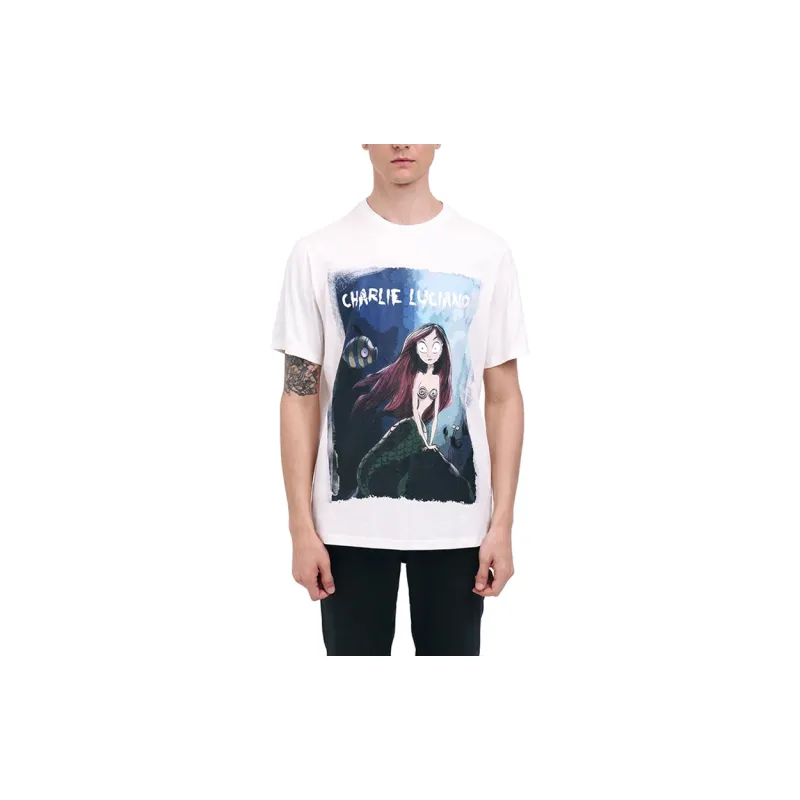 Charlie Luciano T Shirt Unisex White-2