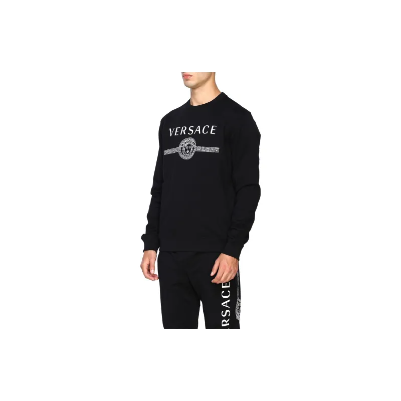 VERSACE Medusa Logo Print Sweatshirt-3