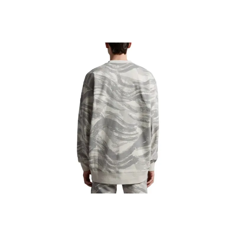 Moncler Sweatshirts Men Gray White-2