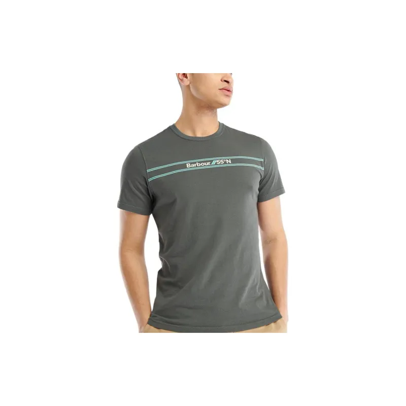 BARBOUR T-Shirts Men Carbon Gray-3
