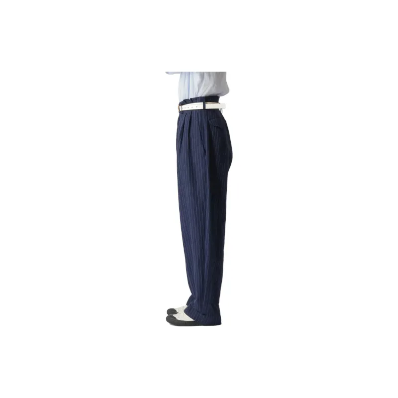 Yohji Yamamoto Suit Trousers Men Marine Blue-4