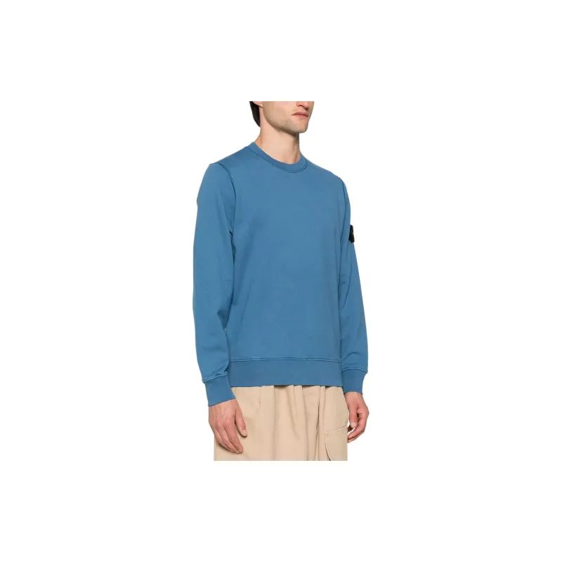 STONE ISLAND Logo Patch Crewneck Sweatshirt-2