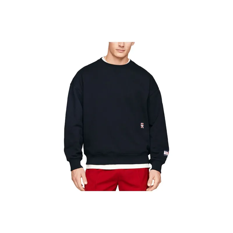 Tommy Hilfiger x CLOT Sweatshirt Unisex Navy Blue - POIZON