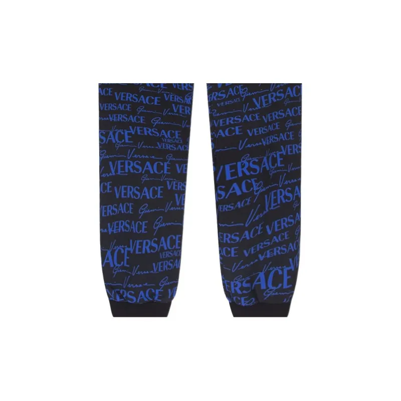 VERSACE Knitted Sweatpants Men's Multicolor-4