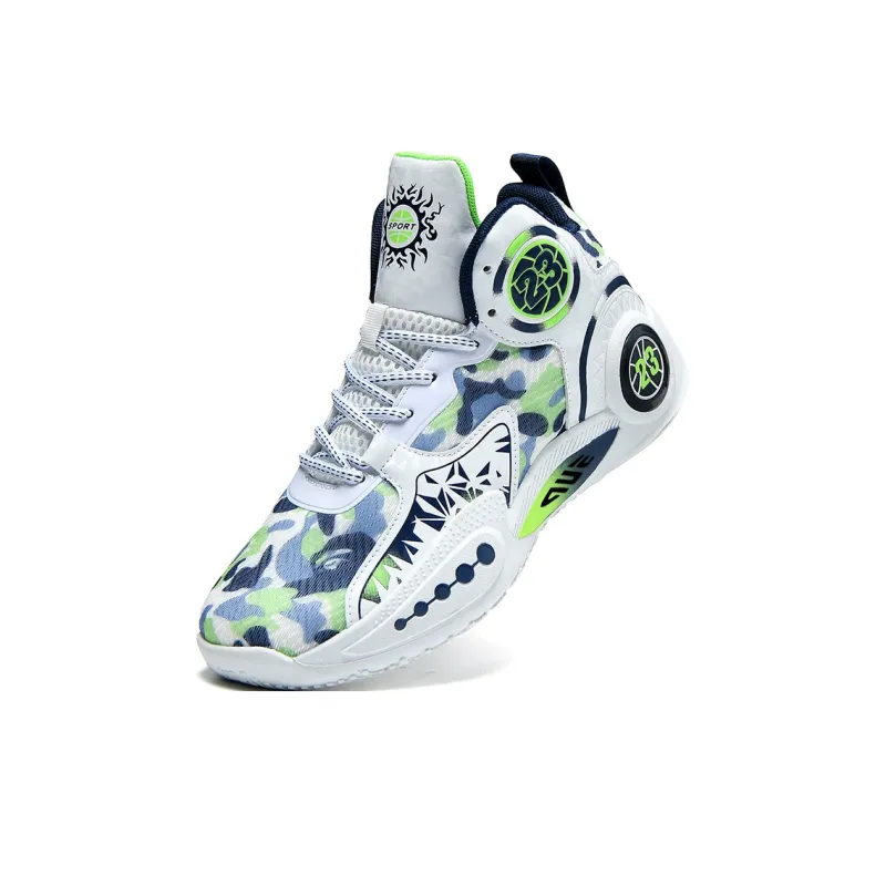 Prince McQueen Cushioning And Breathable Mid Top Air Cushion Basketball Shoes Unisex-18