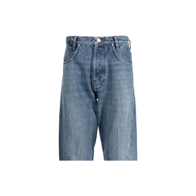 TRUSSARDI Logo-patch Straight-leg Jeans-5