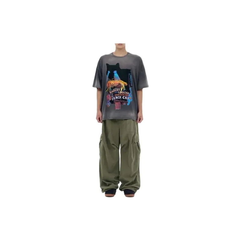 WE11DONE T Shirts Unisex Gray-3