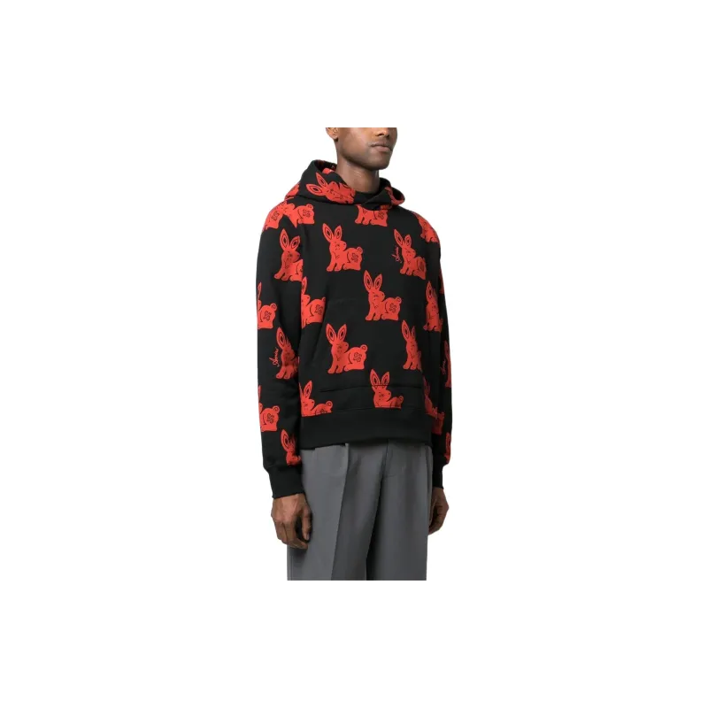 AMIRI Cny Rabbit Allover Hoodie-3