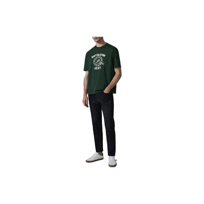 DKNY T-Shirts Men Olive Green-1