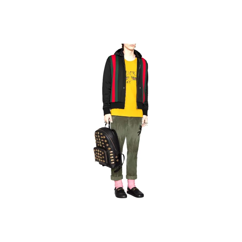 GUCCI Technical Jersey Bomber Jacket-2