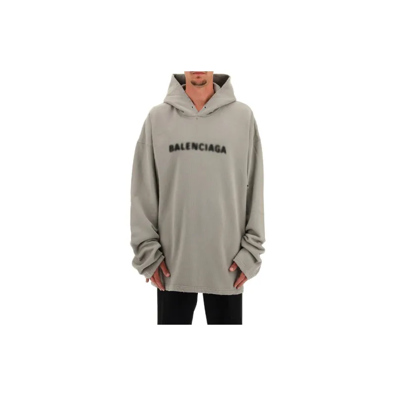Balenciaga Blurry Logo Hoodie-2