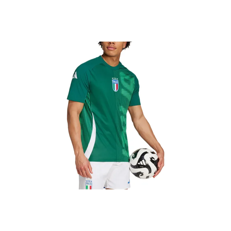 Adidas ITALY PRE MATCH JERSEY Soccer Jerseys Men's Dark Green-2