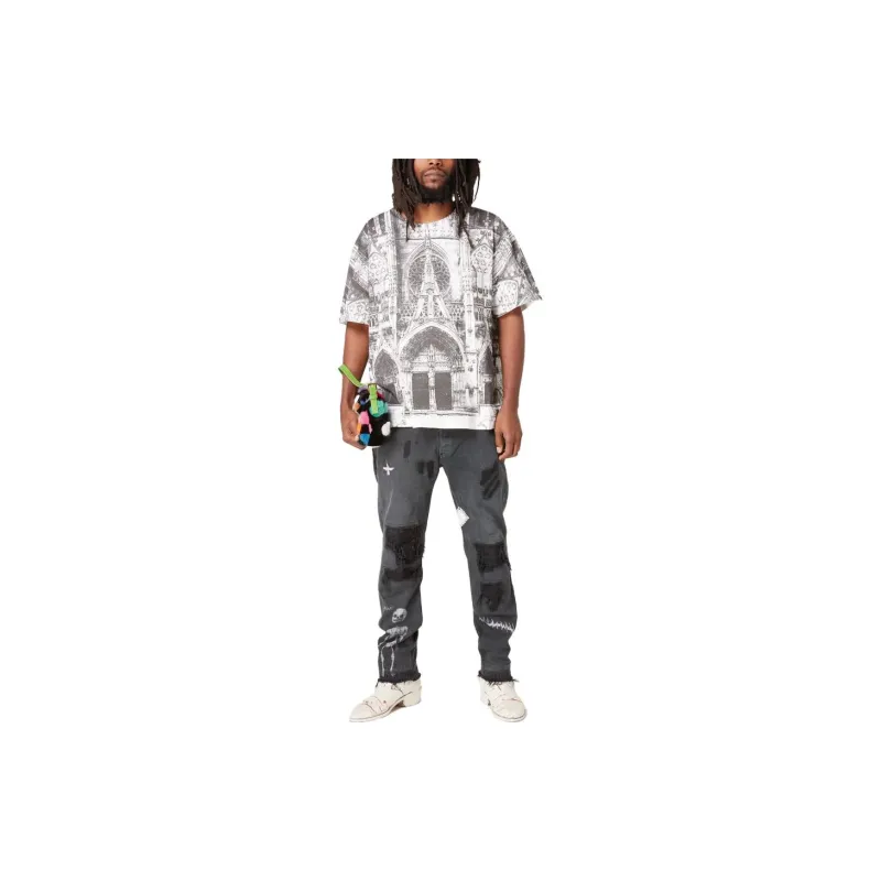 Gallery Dept. T Shirts Men Black/White-2