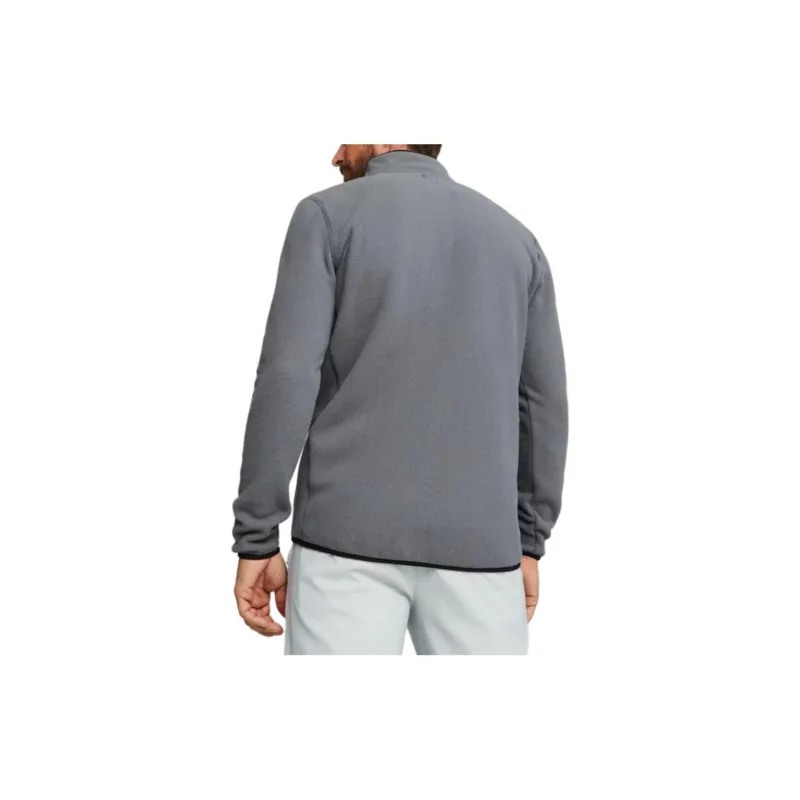 PUMA Men's Golf Quarter-zip Fleece Sweatshirt Men's Gray-2