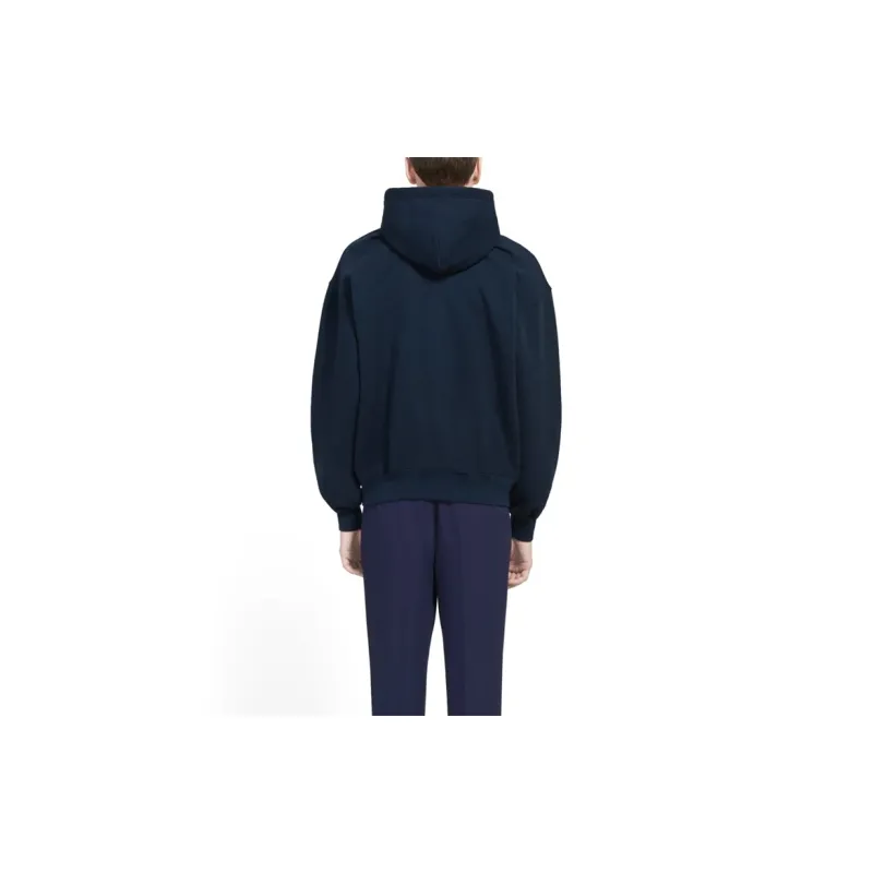 Balenciaga White Logo Hoodie-4