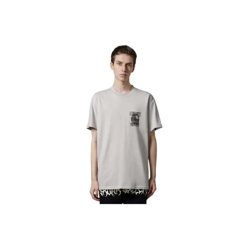 Carhartt WIP SS24 T Shirt Men's Silver Gray-2