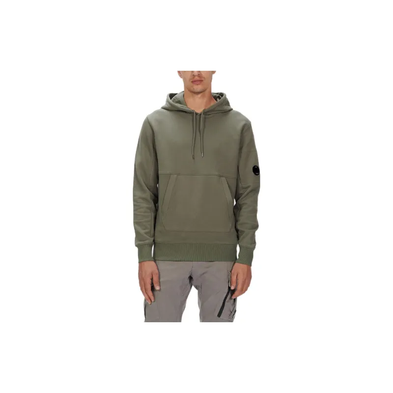 C.P.Company Diagnol Raised Fleece Hoodie-5