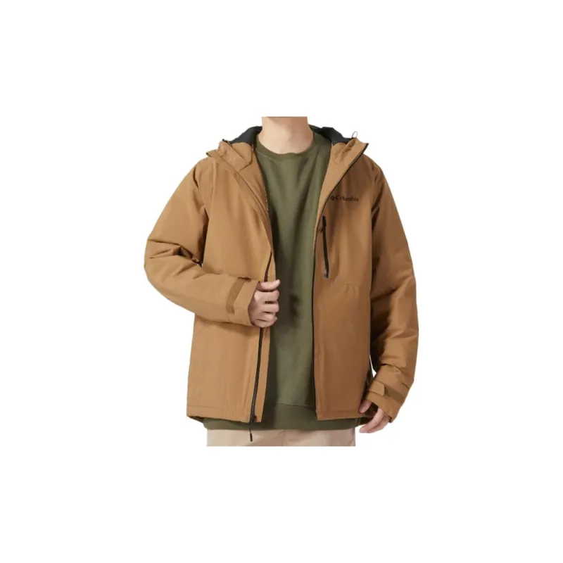 Columbia Puffer Jackets Men Brown-5