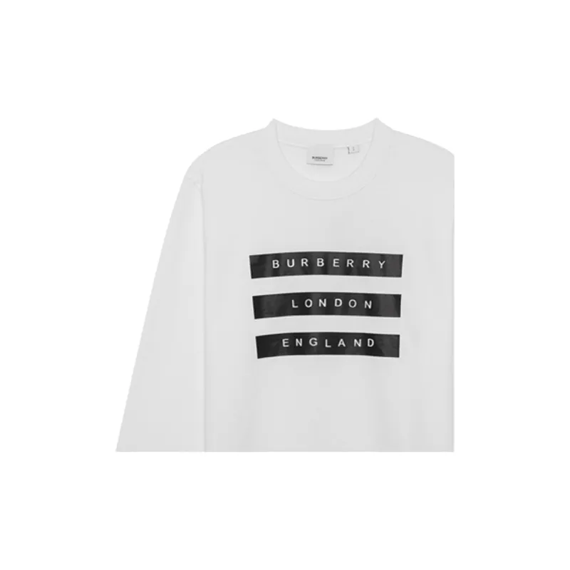 Burberry Sweatshirts Men White-4