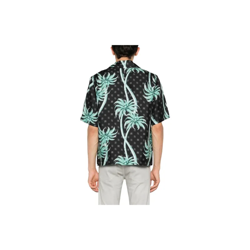 AMIRI Palm Tree print Silk Shirt-1