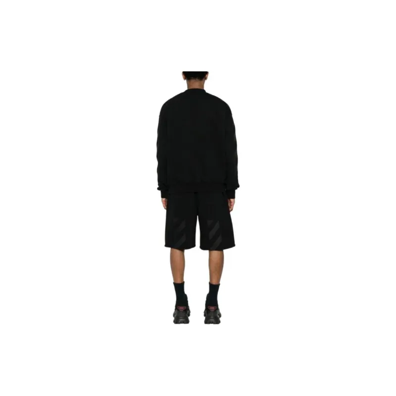OFF WHITE Logo Embroidered Drawstring Shorts-3