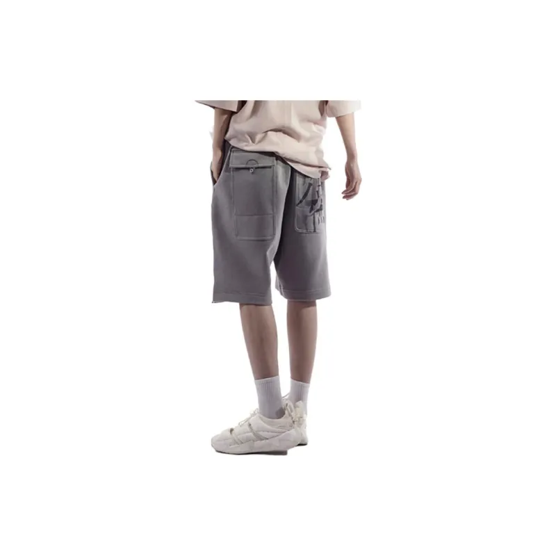 LiNing x CHENGLONG,LIANMINGKUAN Kung Fu Casual Shorts Men's Frost Gray-3