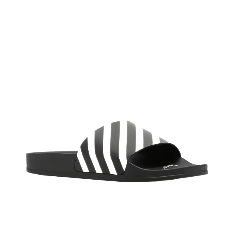 OFF WHITE Diag Slider Black White-2